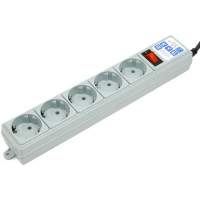 Фильтр-удлинитель Power Cube B 5.0 м 5 розеток (серый) 10А/2,2кВт/ Surge protector Power Cube B 5.0 m 5 outlets (gray) 10A / 2.2kW
