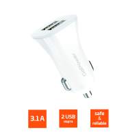 Автомобильное З/У GoPower GPC06-2U 2USB белый [00-00022625]