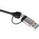 Адаптер TypeC+adapter-USB3.0+2USB2,0+SD+TF, VCOM [DH297]