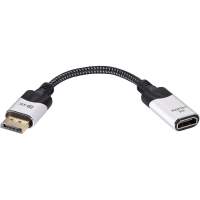 Адаптер DisplayPort(M) - HDMI(F) 0.15m 4K@60Hz VCOM [CG621M-0.15]