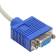 Кабель-разветвитель VGA 1-2 (1x15M/2 x15F),VCOM, 0.2метра [VVG6530-0.2M]
