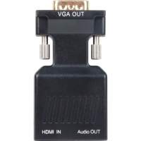 Переходник HDMI(F) - VGA(M)+audio,1080*60Hz, VCOM [CA336A]