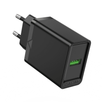 Сетевое З/У Vention на 1 порт USB A QC 3.0 2.4A черный [FABB0-EU]