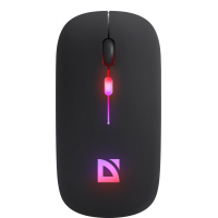 Defender Беспроводная оптическая мышь Touch MM-997 черн,2.4+BT,RGB,400mAh,бесшумная