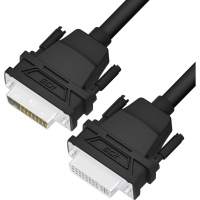 Удлинитель GCR 1.5m DVI-D, черный, DVI/DVI, 25M/25F, FullHD, 28 AWG, GCR-54714 [GCR-54714]