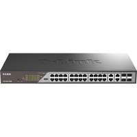 Сетевой коммутатор/ Smart L2 Surveillance Switch 24х1000Base-T PoE, 4xCombo 1000Base-T/SFP, PoE Budget 370W, Long-range PoE up to 250m