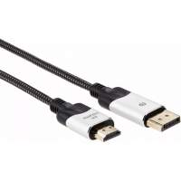 Кабель-переходник DisplayPort M- HDMI M 4K@60Hz 1.8m VCOM (CG608M-1.8M)