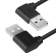 GCR Кабель 1.0m USB 2.0, AM угловой/AM угловой, 28/24 AWG,  GCR-AUM5AM-BB2S-1.0m