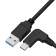 GCR Кабель интерфейсный USB 3.0 (USB 3.2 Gen 1) Type C 1.0m, АМ / CM угловой, 5 Гбит/с, черный, GCR-54771