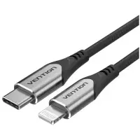 Кабель Vention USB 2.0 CM/Lightning 8M для iPad/iPhone - 1м. Серебристый [TACHF]