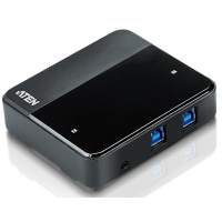 Переключатель, электрон., USB, 2 User 2 устройства + клавиатура + мышь, 2 USB A-тип 4 USB A-тип, Male Female, со встроен. шнурами 2х1.2м., (USB 2.0)/ 2 PORT USB3.0 Peripheral Sharing Device.