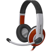 Гарнитура Defender Warhead G-120 красный + белый, кабель 2 м [64098]