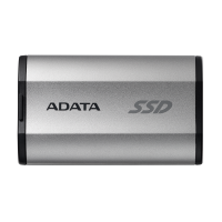 Твердотельный накопитель ADATA External SSD SD810, 2000GB, Type-C, USB 3.2 Gen2х2, up to R/W 2000/2000 MB/s, 72.7x44x12.2mm, Silver (5 лет) [SD810-2000G-CSG]