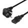 Кабель GoPower евровилка CEE 7/7-C13 (f) 3.0м ПВХ 0.75мм черный (1/10/100) [00-00027328]