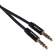 Кабель AUX GoPower Jack 3.5mm (m)-Jack 3.5mm (m) 1.5м TPE черный в пакете (1/400) [00-00027479]