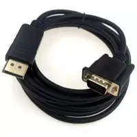 Кабель GoPower DisplayPort (m)-VGA (m) 1.8м ПВХ черный (1/100) [00-00027497]