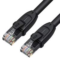 GCR Патч-корд PROF прямой 3.0m, UTP медь кат.6, че, 24 AWG, ethernet high speed 10 Гбит/с, RJ45, T568B, GCR-52582