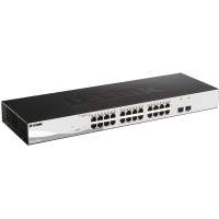 Коммутатор/DGS-1210-26/FL Managed L2 Switch 24x1000Base-T, 2x1000Base-X SFP, Surge 6KV, CLI
