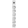Фильтр-удлинитель PowerCom SP-06W 5.0M, 6 розеток, белый, 16А, 4кВт, 380Дж, защитные шторки, защита от КЗ, перегрузки, ВЧ и импульсных помех, кабель 3x1.5 мм2, ШхГхВ 338.5х50х40.2 мм, вес 0.82 кг. / Surge protector PowerCom SP-06W 5.0M, 6 sockets, white,