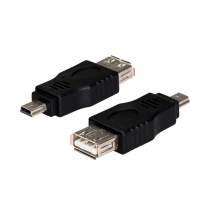 Переходник GCR USB 2.0 miniUSB / AF открытый коннектор, штекер - гнездо, GCR-55252 [GCR-55252]