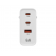 Сетевое З/У GoPower GPQC10 1USB+2Type-C 65W QC3.0 GAN белый [00-00028405]