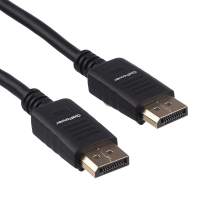 Кабель GoPower DisplayPort (m)-DisplayPort (m) 1.8м ПВХ ver.1.4 черный Premium Zip-Lock c подвесом [00-00028932]