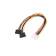 Кабель GoPower MOLEX (f)-2SATA (m) 0.2м PVC RoHS (1/500) [00-00029040]