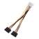 Кабель GoPower MOLEX (f)-2SATA (m) 0.2м PVC RoHS (1/500) [00-00029040]