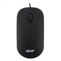 Проводная мышь ACER OMW122 оптическая (1200dpi) soft-touch (3but) black