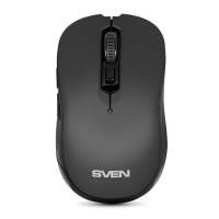 Мышь беспроводная Sven RX-560SW чёрная (бесшумн. кл. 5+1кл. 800-1600DPI, Soft Touch, блист) [SV-017064]