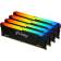 Память оперативная Kingston 64GB 3200MT/s DDR4 CL16 DIMM (Kit of 4) FURY Beast RGB [KF432C16BB2AK4/64]