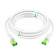 GCR Патч-корд LSZH PROF кат.8 ethernet  5.0m SF/FTP, RJ45, медь, 40 Гбит/с, 26 AWG, белый, литой, экранированные коннекторы 24K GOLD