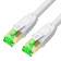 GCR Патч-корд LSZH PROF кат.8 ethernet  5.0m SF/FTP, RJ45, медь, 40 Гбит/с, 26 AWG, белый, литой, экранированные коннекторы 24K GOLD