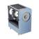 Корпус WIZMAX EM1, Mini-Tower, TG, 1x160mm + 1x120mm LED, 1xUSB-A 3.0 + 2xUSB-A 2.0, mATX, mITX, Woofer Blue