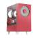 Корпус WIZMAX EM1, Mini-Tower, TG, 1x160mm + 1x120mm LED, 1xUSB-A 3.0 + 2xUSB-A 2.0, mATX, mITX, Woofer Red