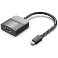 Кабель Мультимедиа конвертер Vention USB Type C M/HDMI F, Черный [TDCBB]