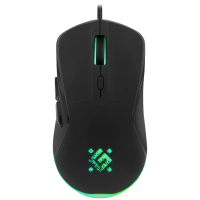 Мышь Defender проводная игровая Arga GM-049 черн,радуж,6кн,3600dpi,+ковер [52049]