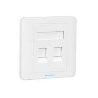 Лицевая панель Vention настенная (тип 86) под модуль Keystone 2 порта Белая