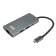 Док-станция Docking station HIPER USB-C HUB 6in1 (1*USB-C 100W PD, 1*HDMI 4K@60Hz, 2*USB-A 3.0 (5Gbps data), 1*USB-C 3.0 (5Gbps data), 1*RJ45 Gb)