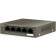 TEF1105P-4-63W - коммутатор Tenda PoE, который имеет 5 портов 10/100 Мбит /  Base-TX RJ45. Передача на расстояние до 250 метров. Комутатор имеет молниезащиту по PoE до 6 кВ. Порты 1-4 поддерживают стандарт IEEE 802.3at и IEEE 802.3af PoE. Максимальный вых