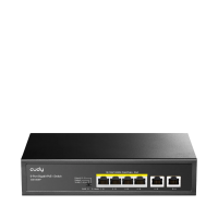 Коммутатор/ 6-Port 10/100/1000M PoE+ Switch, 4-Port 10/100/1000 BASE-T Gigabit PoE+ ports, 2-Port 10/100/1000 BASE-T Gigabit Uplink ports,  802.3at/af, VLAN mode support for port #1 ~ #4, Extend mode support for port #3 ~ #4, Fanless, ±4KV Surge Protectio