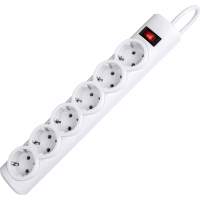 Сетевой фильтр Defender DFS 155 5 м, белый, 6 розеток/ Surge Protector Defender DFS 155 5m, white, 6 outlets