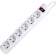 Сетевой фильтр Defender DFS 155 5 м, белый, 6 розеток/ Surge Protector Defender DFS 155 5m, white, 6 outlets