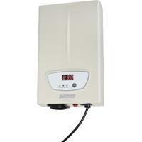 Стабилизатор POWERMAN AVS 500S, ступенчатый регулятор, цифровые индикаторы уровней напряжения, 500ВА, 140-260В, максимальный входной ток 5А, 1 евророзетка, IP-20, навесного исполнения, 290мм х 175мм х 68мм, 2,42 кг./ Stabilizer POWERMAN AVS 500S, step-typ