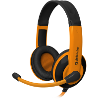 Гарнитура Defender Warhead G-120 черный + оранжевый, кабель 2 м [64099]