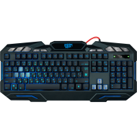 Клавиатура Defender проводная игровая Doom Keeper GK-100DL RU,3-х цветная,19 Anti-Ghost [45100]