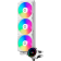 Система охлаждения PcCooler PCCooler DA360 ARGB WH (280W, 360mm, White, ARGB/ Fans: 3x120mm, 72.1CFM, 33.8dBA, 1800RPM/ Pump height 55mm, 28dBA, 3000RPM, Rad thickness 27mm/ S: 1851, 1700, 1200, 20XX, 115X, AM5, AM4)