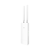 Точка доступа/AX3000 High Power WiFi 6 Gigabit Outdoor Access Point, 2402Mbps at 5GHz + 574Mbps at 2.4GHz, 1 x Gigabit RJ45, 2 Detachable Antennas, 802.3at/802.3af PoE or 48V passive PoE, IP65 Waterproof, lightning protection, 48V passive PoE adapter incl