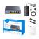 Коммутатор/5-Port 10/100/1000M PoE+ Switch 60W, 5 10/100/1000M ports with 4POE+ Ports Unmanaged Switch with UL power adapter IEEE802.3af / IEEE802.3at, Watchdog, 60W External