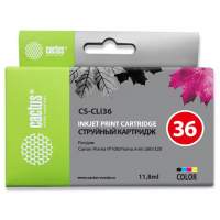 Картридж струйный Cactus CS-CLI36 многоцветный (11.8мл) для Canon Pixma iP 100/ MiNi 260